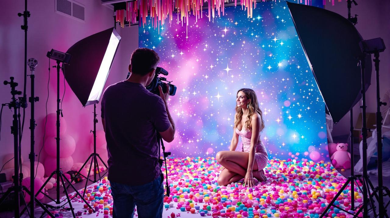微密圈 - 花絮视频 - 微密圈幕后花絮 - Candy糖果画报布光技巧 - 作品编号vid-003